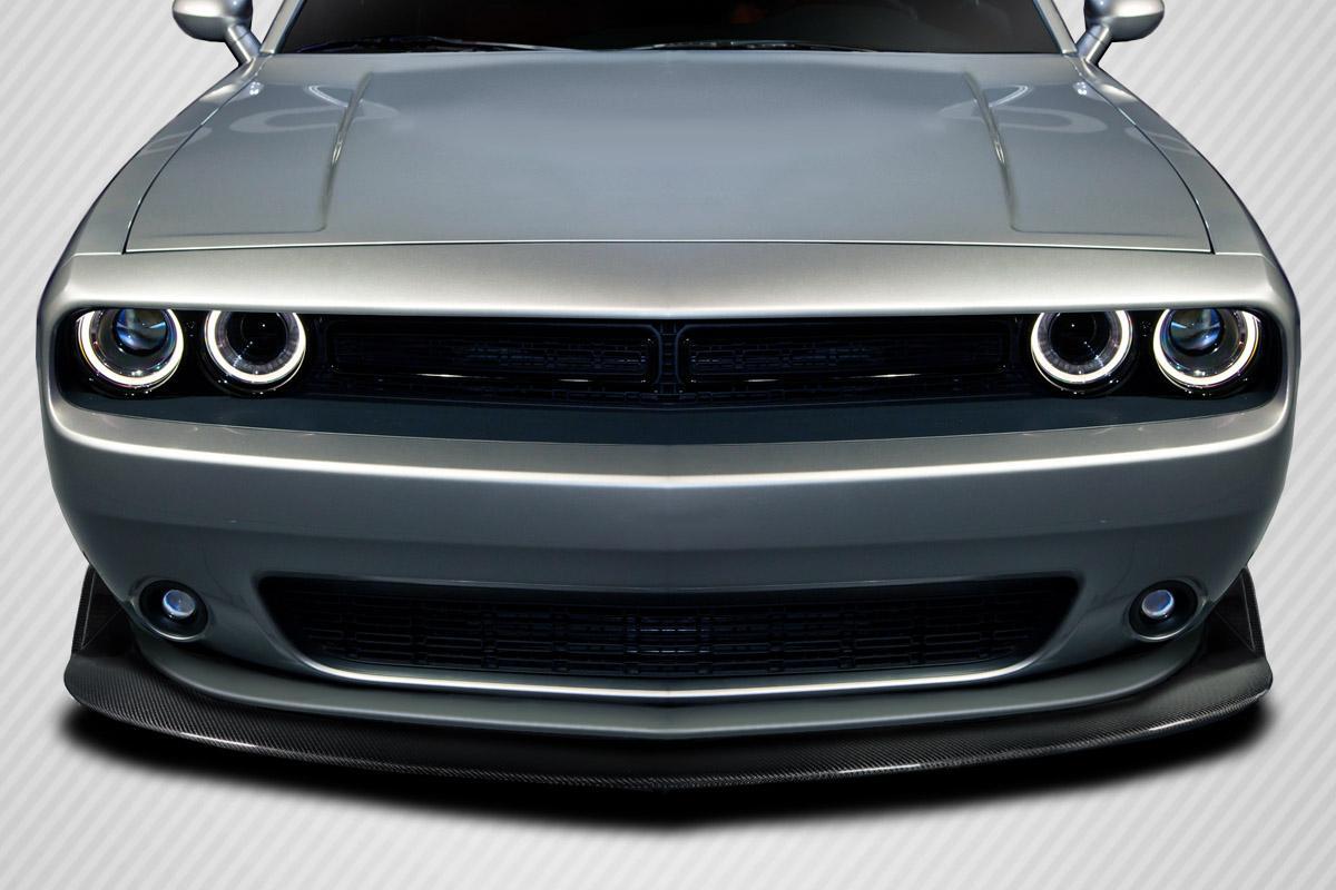 2015-2023 Dodge Challenger Street Xtreme Look Front Lip, Carbon Fiber - view 1
