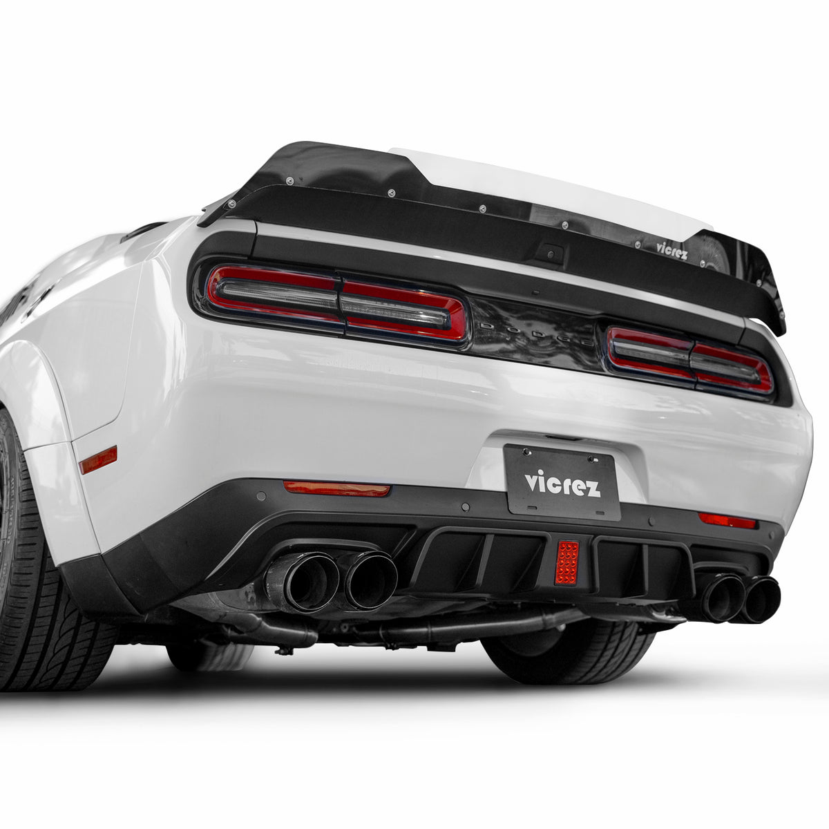 2015-2023 Dodge Challenger BL Style Rear Diffuser, Matte Black