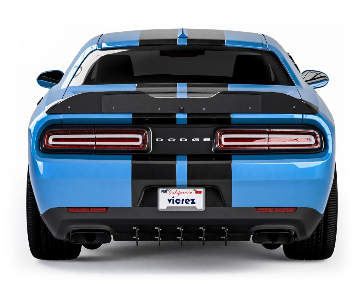2015-2023 Dodge Challenger LV Style Rear Diffuser Add-On - view 2