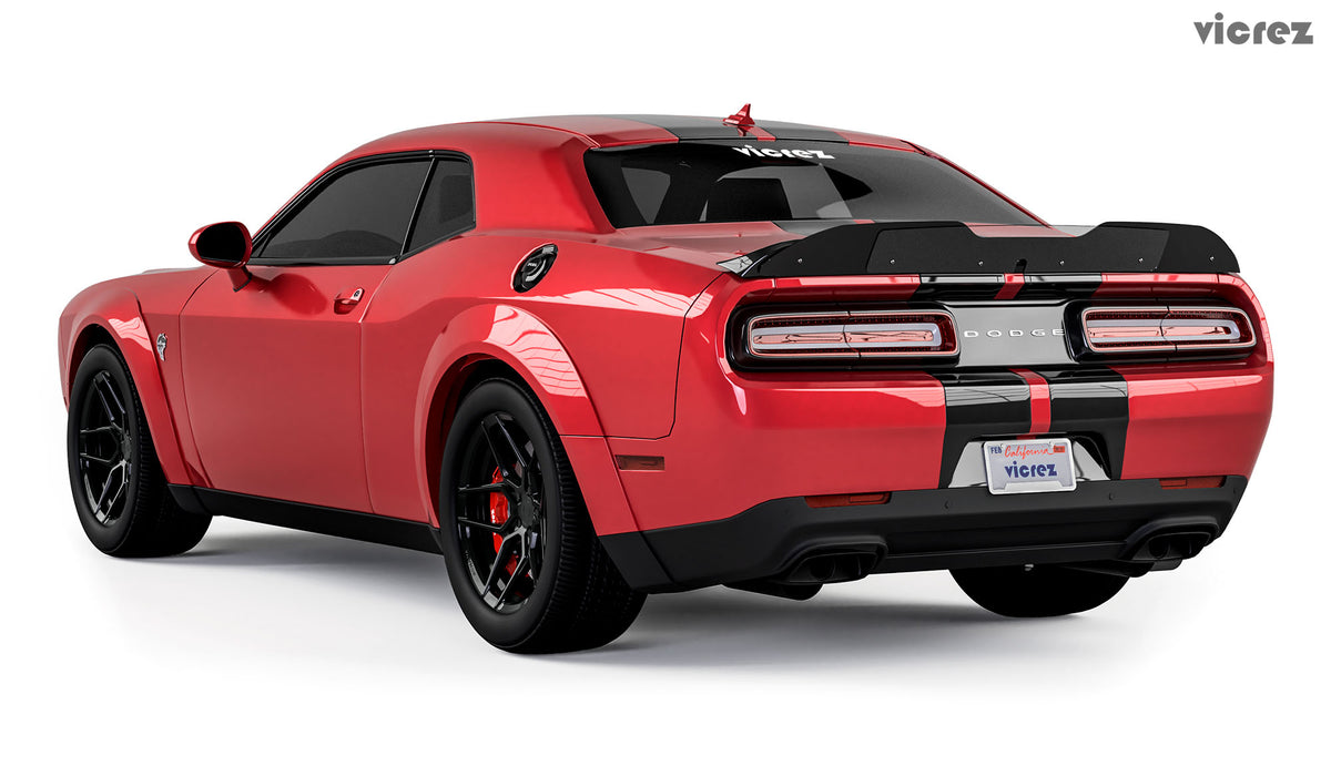 2015-2023 Dodge Challenger V3R Wicker Bill Add-On - view 11