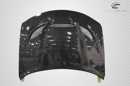 2015-2023 Dodge Charger Dritech Hellcat Look Hood, Carbon Fiber - view 3