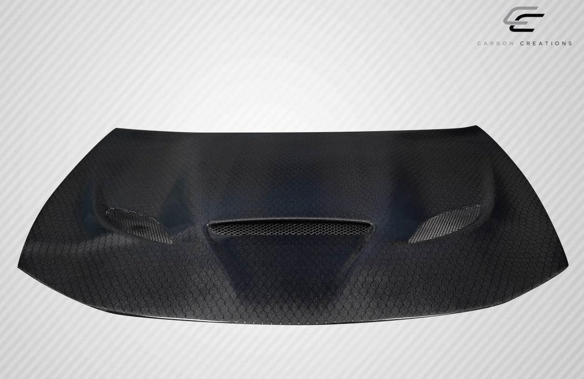2015-2023 Dodge Charger Geo6ix Dritech Hellcat Look Hood, Carbon Fiber - view 2