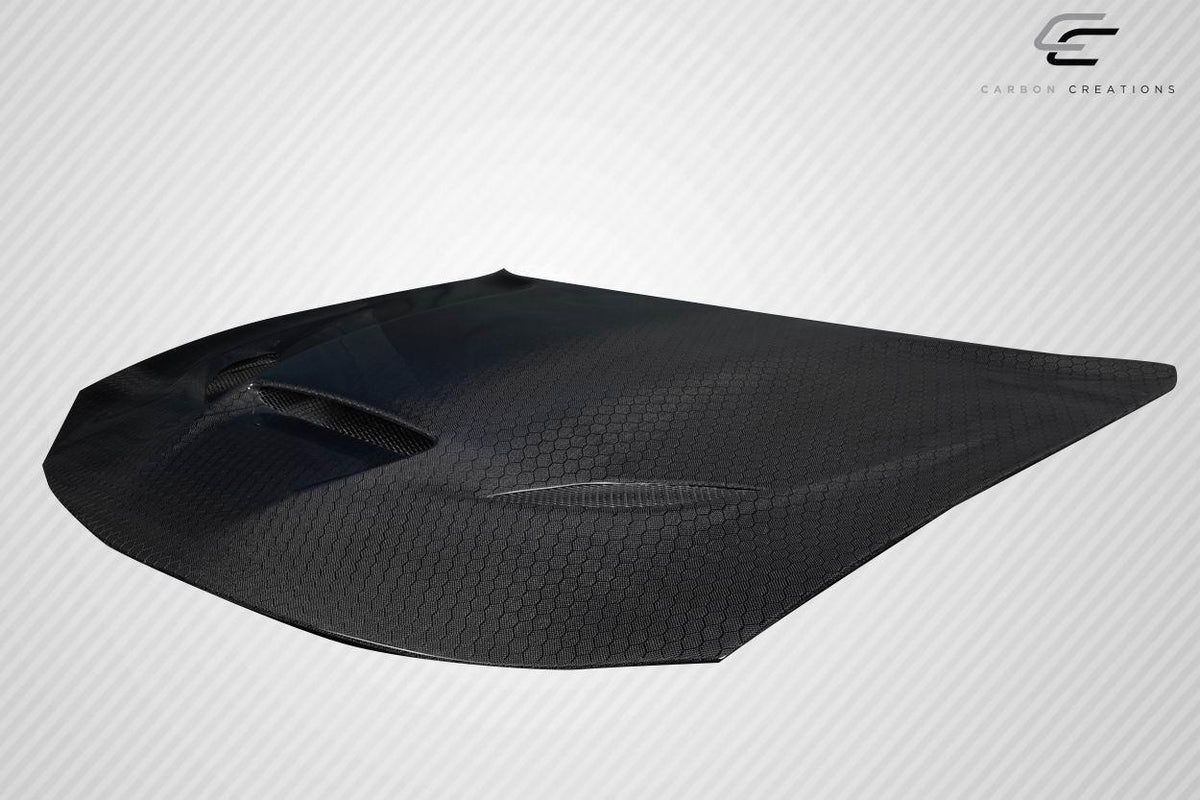 2015-2023 Dodge Charger Geo6ix Dritech Hellcat Look Hood, Carbon Fiber - view 3