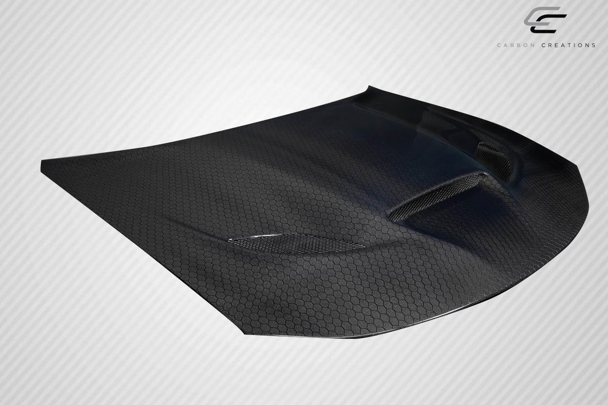 2015-2023 Dodge Charger Geo6ix Dritech Hellcat Look Hood, Carbon Fiber - view 4