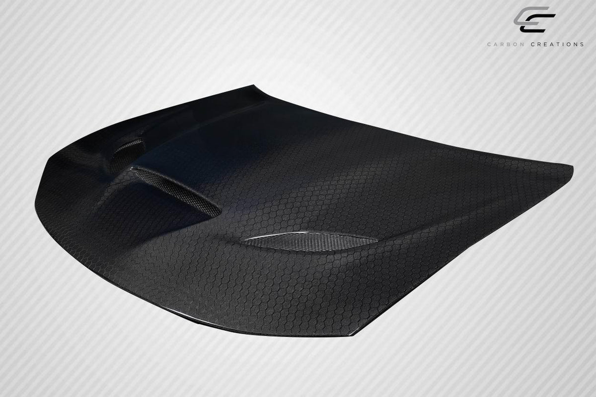 2015-2023 Dodge Charger Geo6ix Dritech Hellcat Look Hood, Carbon Fiber - view 5