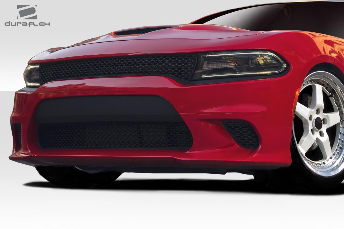 2015-2023 Dodge Charger Hellcat Look Front Bumper, Fiberglass - view 2