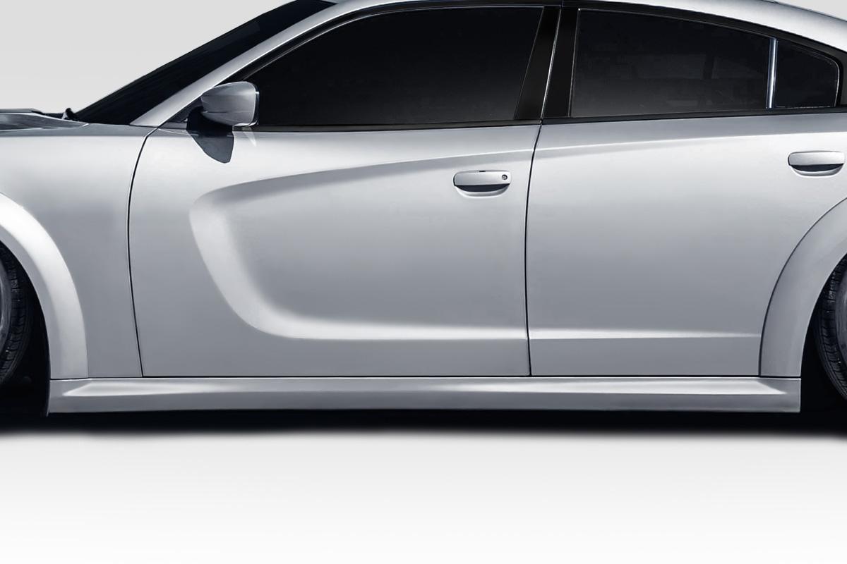 2015-2023 Dodge Charger Hellcat Widebody Look Side Skirts, Fiberglass - view 1