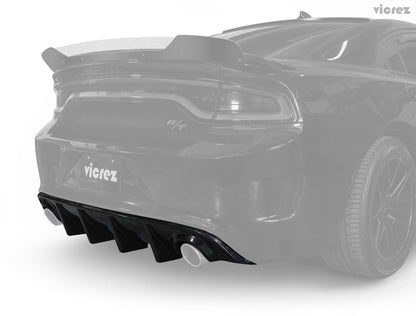 2015-2023 Dodge Charger R/T, 392 & Hellcat V3R Rear Diffuser - view 2