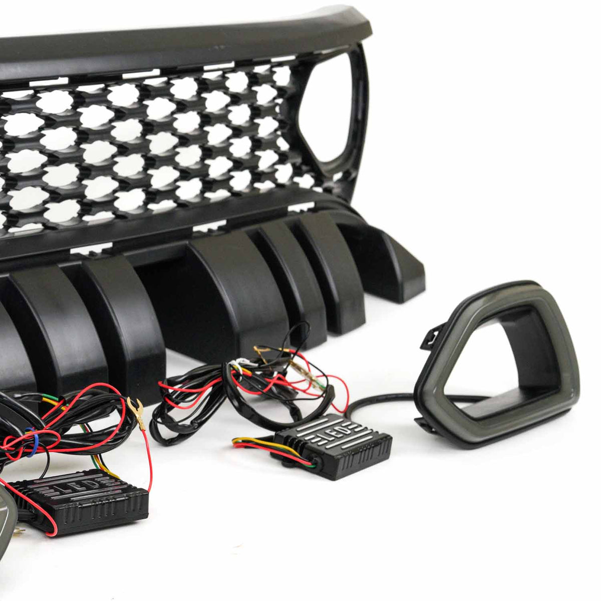 2015-2023 Dodge Charger SRT Hellcat Style Grille w/ LED Lights - view 3