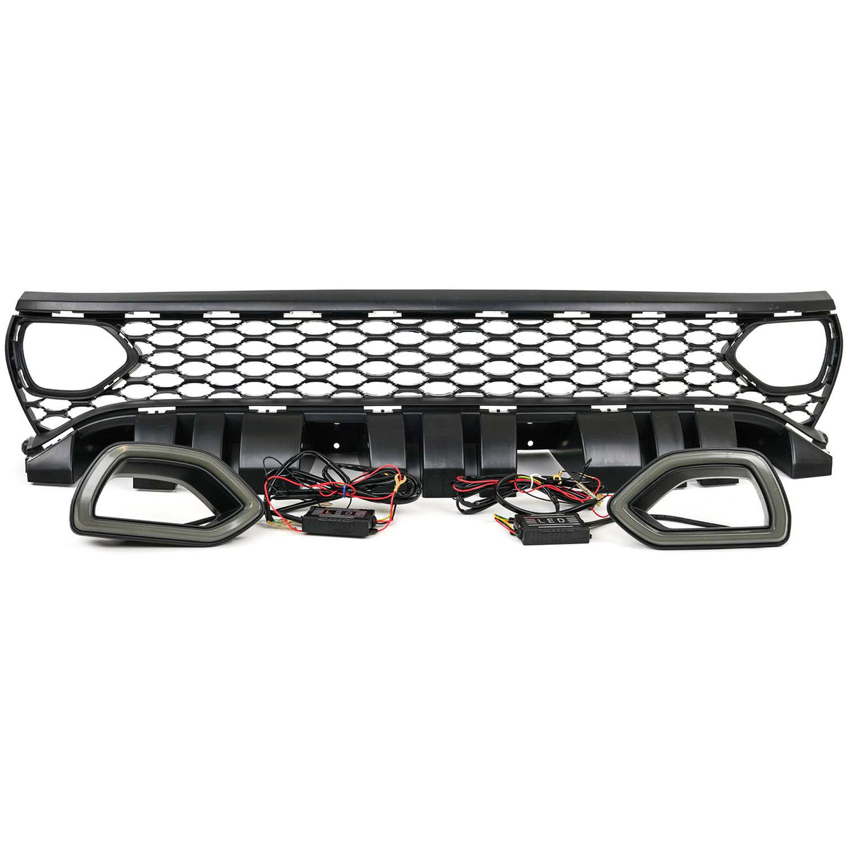 2015-2023 Dodge Charger SRT Hellcat Style Grille w/ LED Lights - view 4