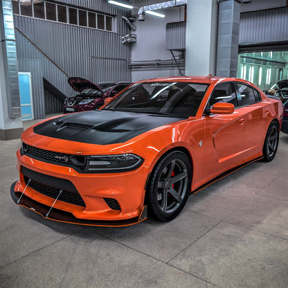 2015-2023 Dodge Charger Full Aero Package, Textured Gloss Black - view 2