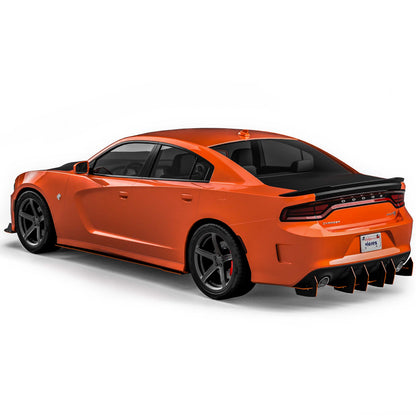 2015-2023 Dodge Charger Full Aero Package, Textured Gloss Black - view 3