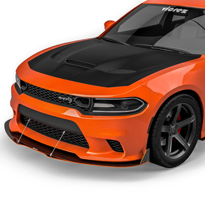 2015-2023 Dodge Charger Full Aero Package, Textured Gloss Black - view 6