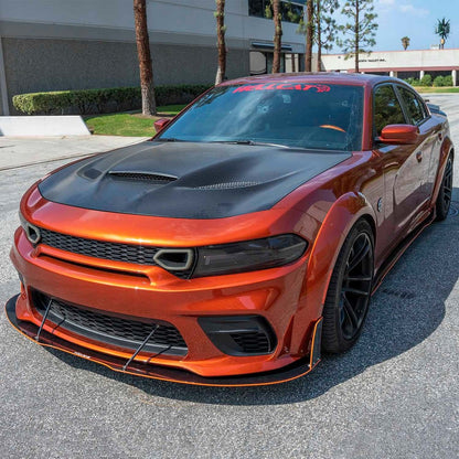 2015-2023 Dodge Charger Full Aero Package, Textured Gloss Black - view 8