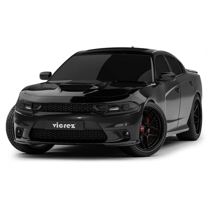 2015-2023 Dodge Charger Hellcat Style Aluminum Hood w/ Vent Scoop - view 8