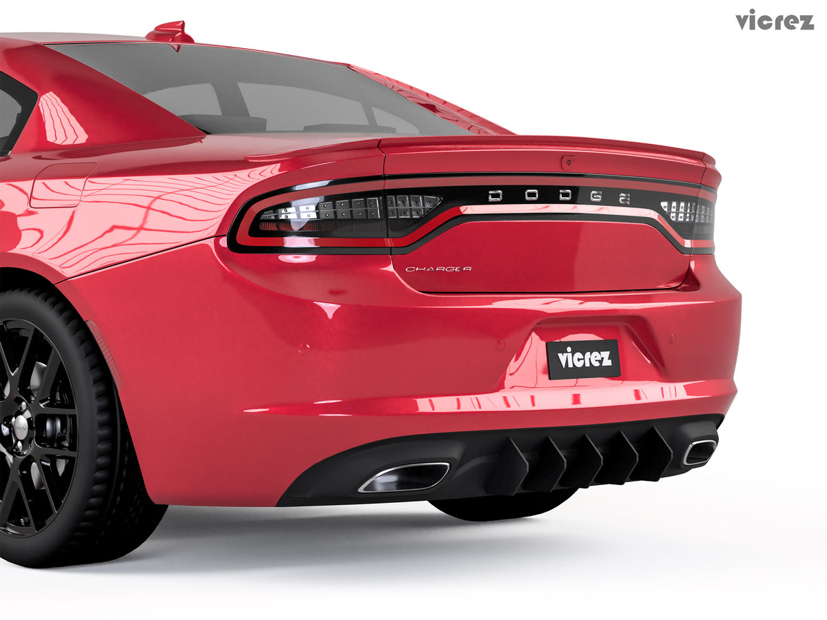 2015-2023 Dodge Charger LV Style Rear Diffuser Add-On - view 4