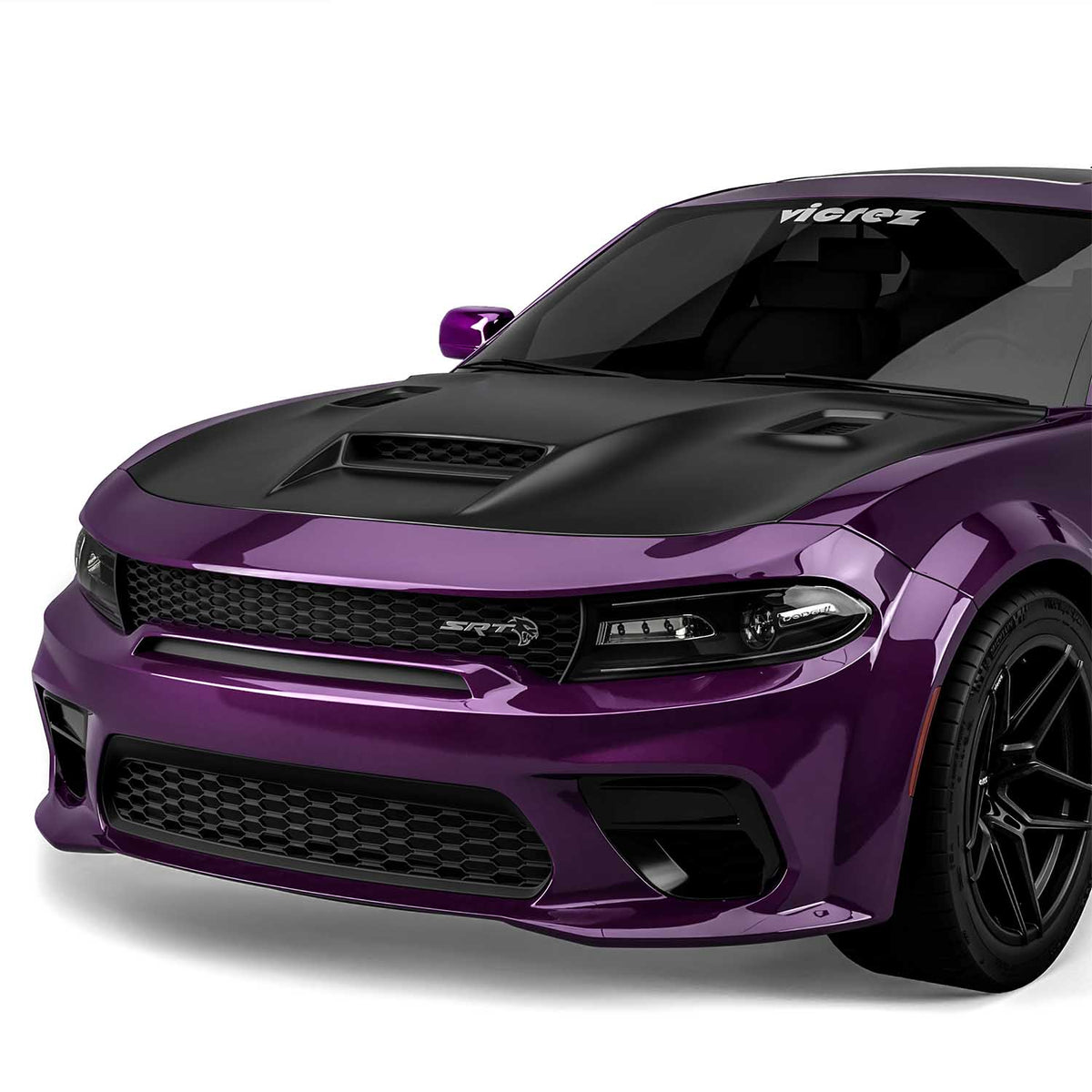 2015-2023 Dodge Charger Redeye Style Hood w/ Air Vent Scoop - view 11