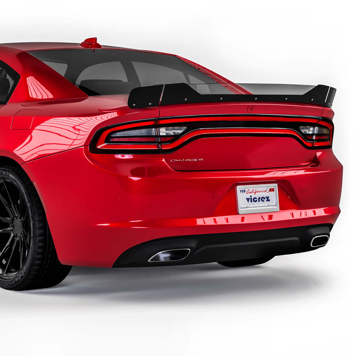 2015-2023 Dodge Charger V3R Wicker Bill for 3-Piece Spoiler