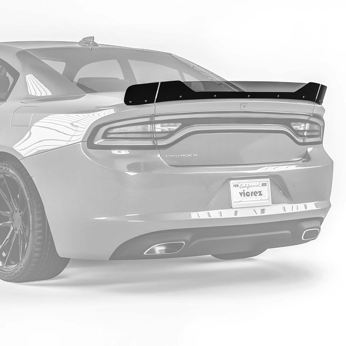 2015-2023 Dodge Charger V3R Wicker Bill for 3-Piece Spoiler - view 6