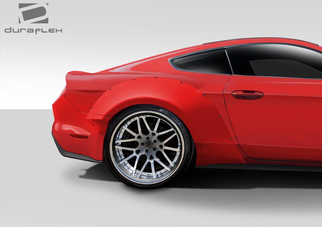2015-2023 Ford Mustang Grid Wide Body Rear Fender Flares, Fiberglass - view 10