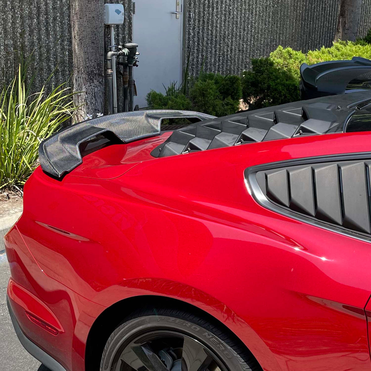 2015-2023 Ford Mustang GT500 Style Rear Wing, Carbon Fiber - view 9