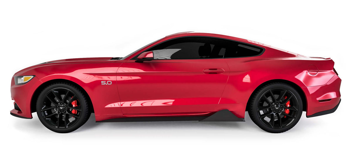 2015-2023 Ford Mustang Centa Pro Style Rocker Panel Winglets - view 4