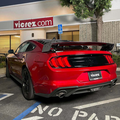 2015-2023 Mustang GT500 Track Pack Rear Wing, Gloss Carbon