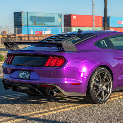 2015-2023 Mustang GT500 Track Pack Rear Wing, Gloss Carbon - view 4