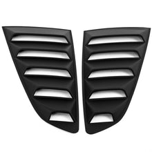 2015-2023 Ford Mustang LV Quarter Window Louvers, Matte Black