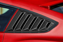 2015-2023 Ford Mustang LV Quarter Window Louvers, Matte Black - view 2