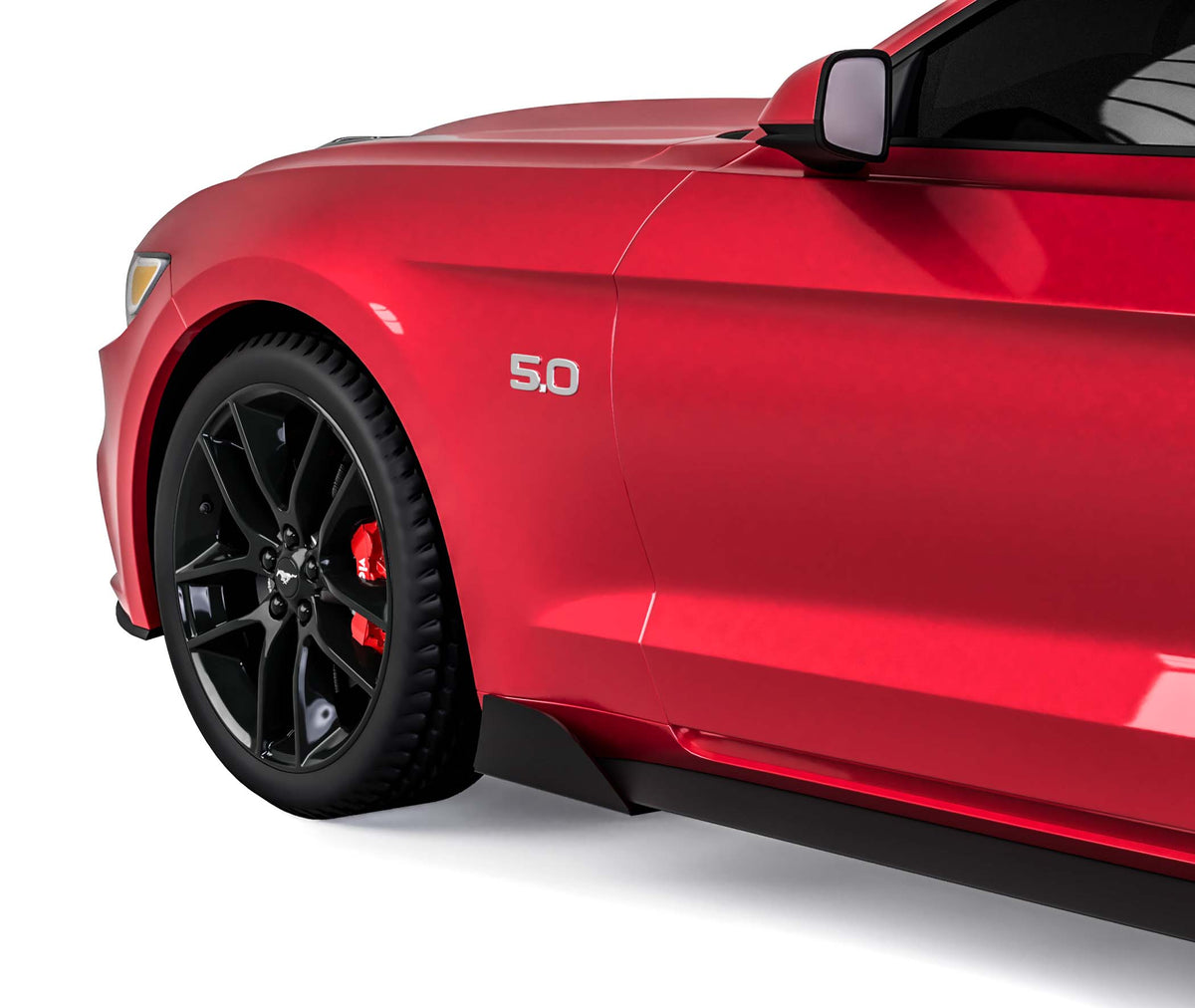 2015-2023 Ford Mustang MLC Style Rocker Panel Winglets - view 3