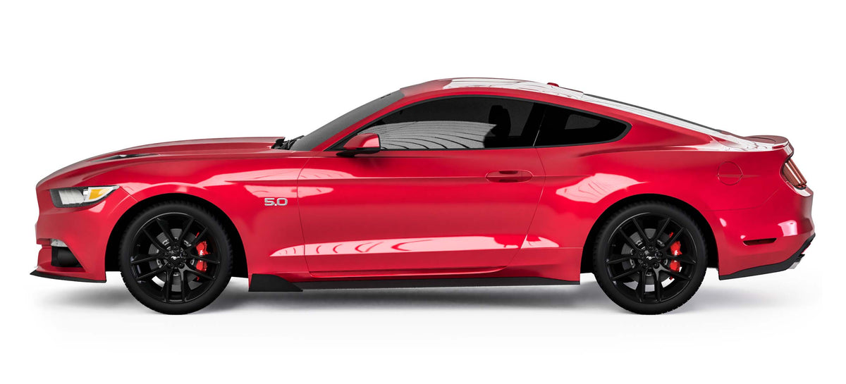 2015-2023 Ford Mustang MLC Style Rocker Panel Winglets - view 4