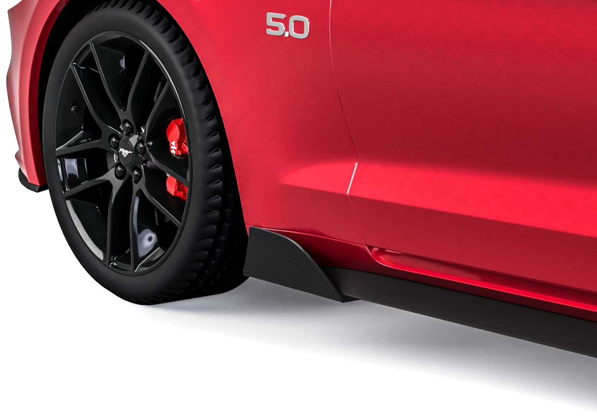2015-2023 Ford Mustang MLC Style Rocker Panel Winglets - view 6