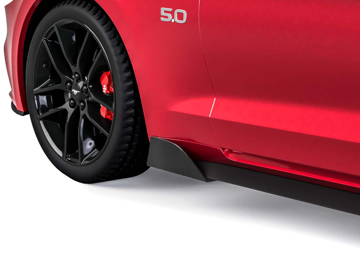 2015-2023 Ford Mustang MLC Style Rocker Panel Winglets - view 7