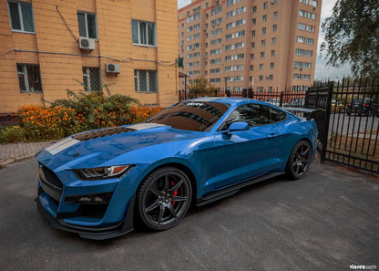 2015-2023 Ford Mustang GT500 Style Side Skirts Rocker Panels - view 3