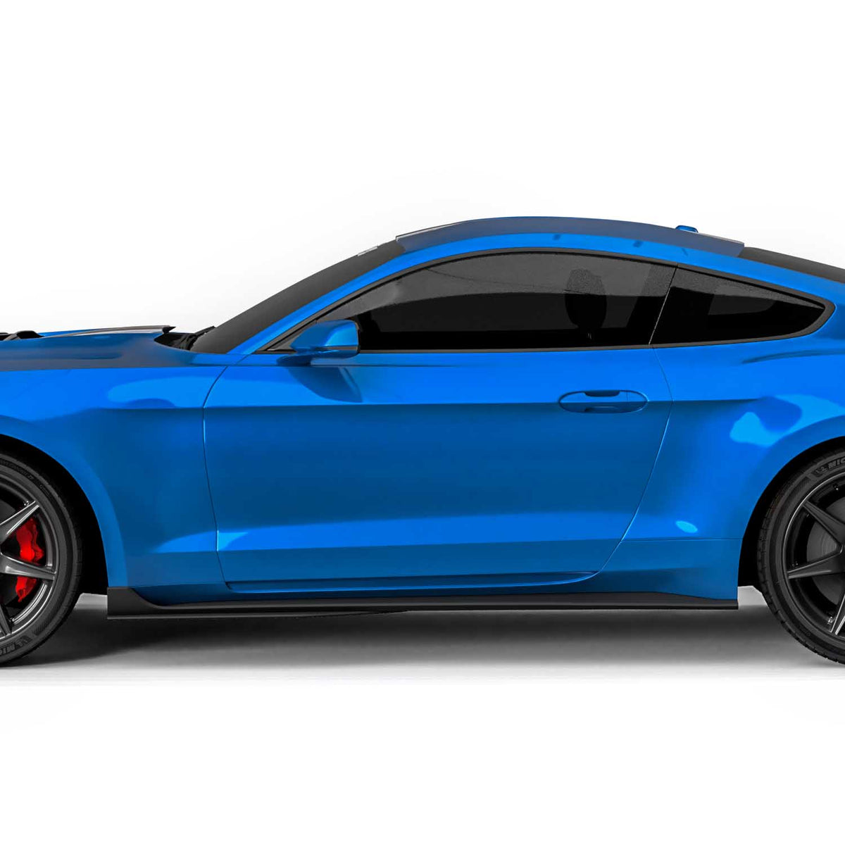2015-2023 Ford Mustang GT500 Style Side Skirts Rocker Panels - view 6
