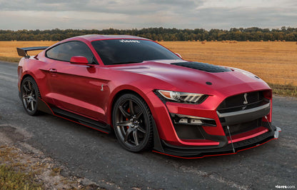 2015-2023 Ford Mustang GT500 Style Side Skirts Rocker Panels - view 8