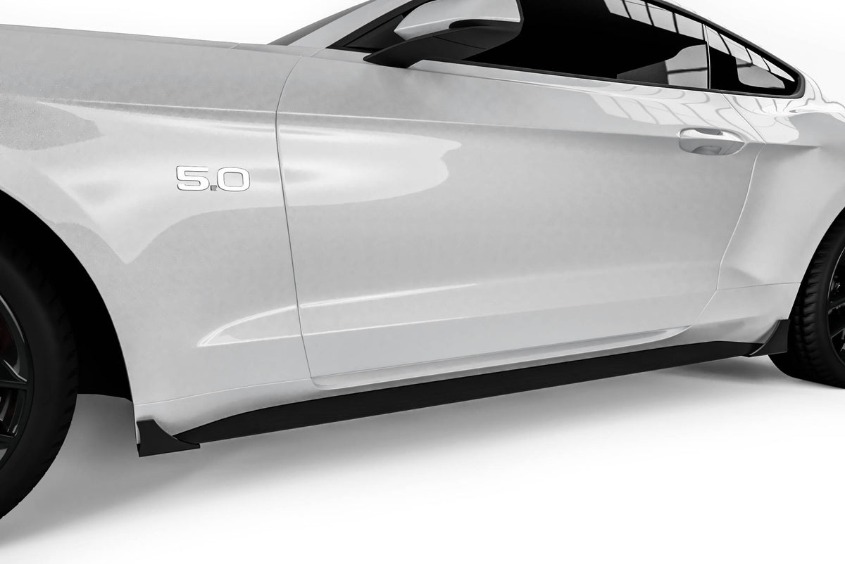 2015-2023 Mustang V1R Pro Style Rocker Panel Winglets Set - view 4