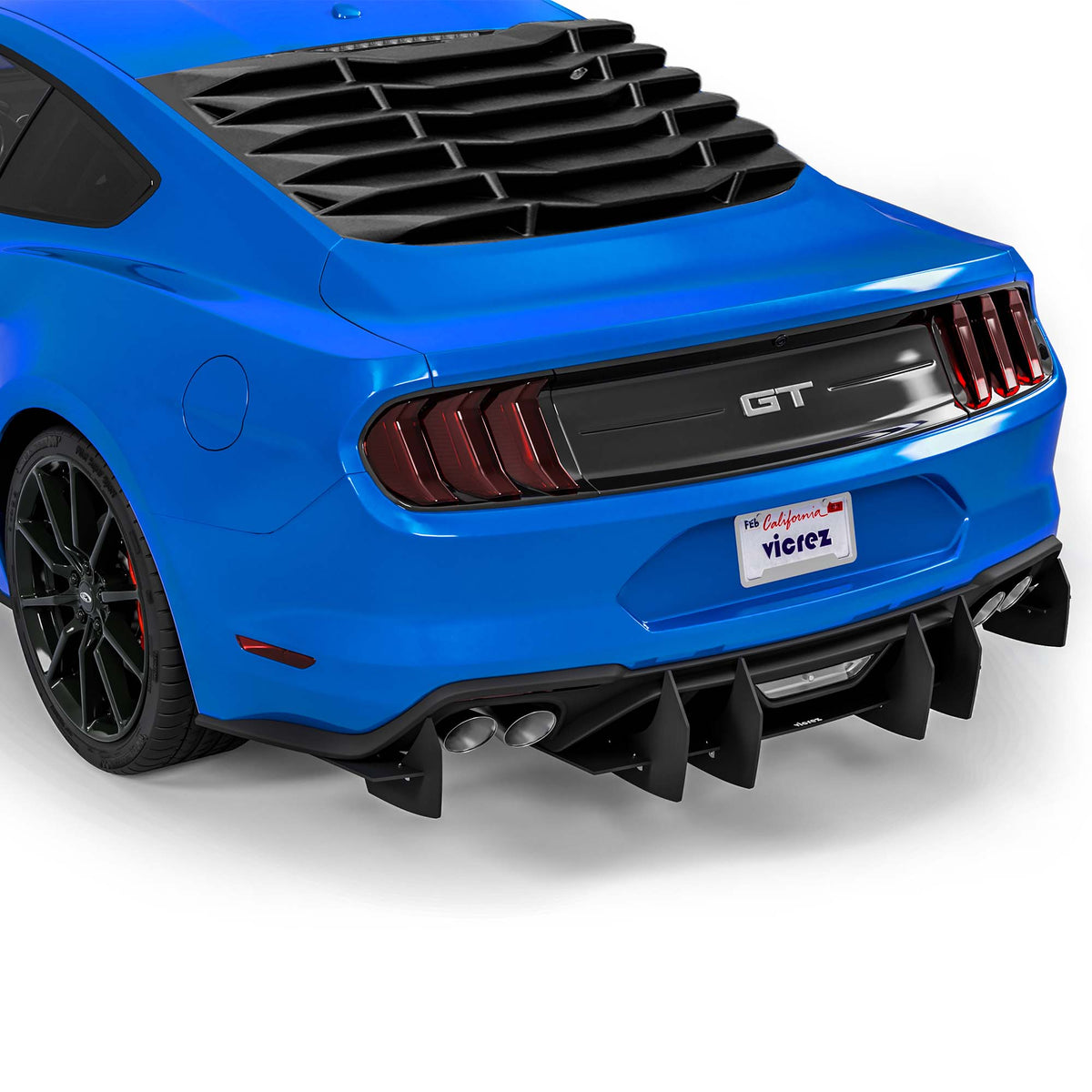 2015-2023 Ford Mustang V2R Style Rear Window Louvers