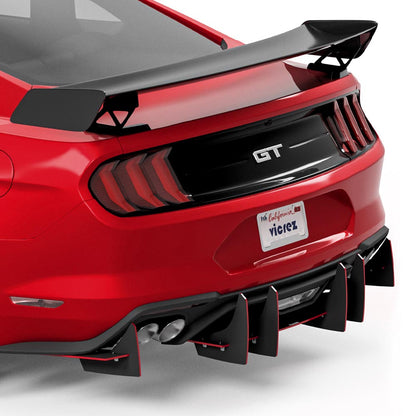 2015-2025 Ford Mustang Genali VR2 Rear Diffuser - view 4