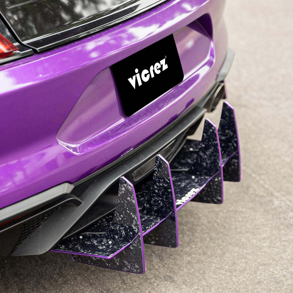 2015-2025 Ford Mustang Genali VR2 Rear Diffuser - view 5