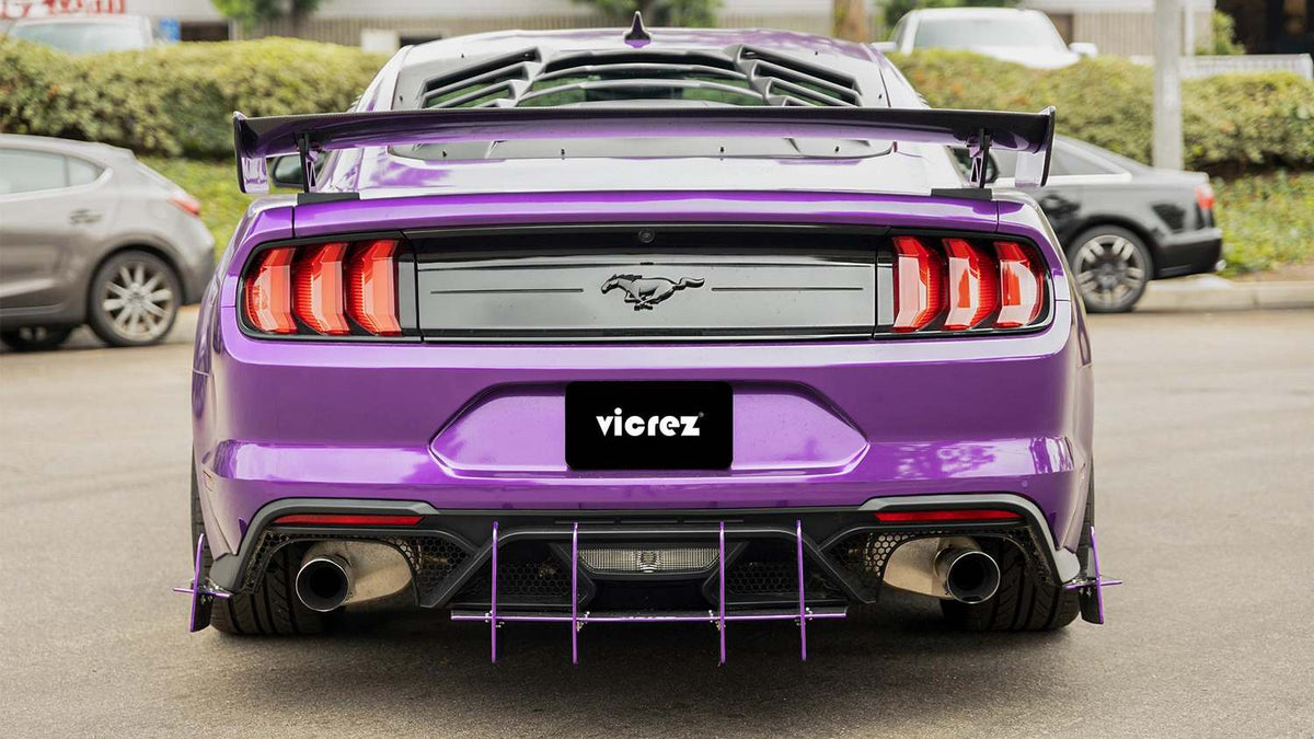 2015-2025 Ford Mustang Genali VR2 Rear Diffuser - view 8