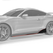 2015-2025 Ford Mustang VZR1 Style Side Skirt Splitters - view 2