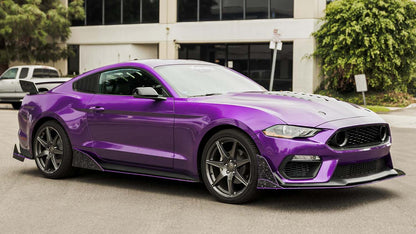 2015-2025 Ford Mustang VZR1 Style Side Skirt Splitters - view 3