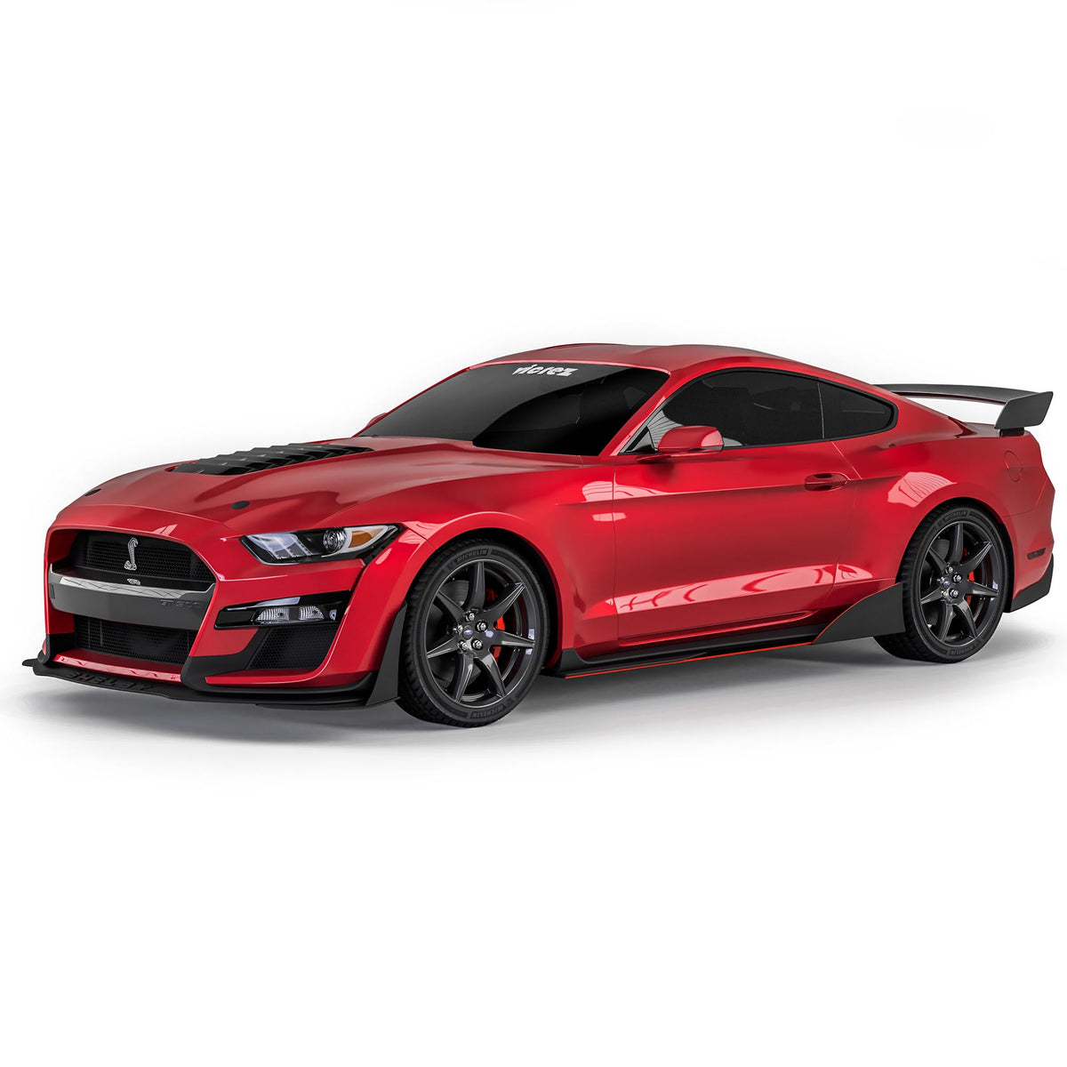 2015-2025 Ford Mustang VZR1 Style Side Skirt Splitters - view 7