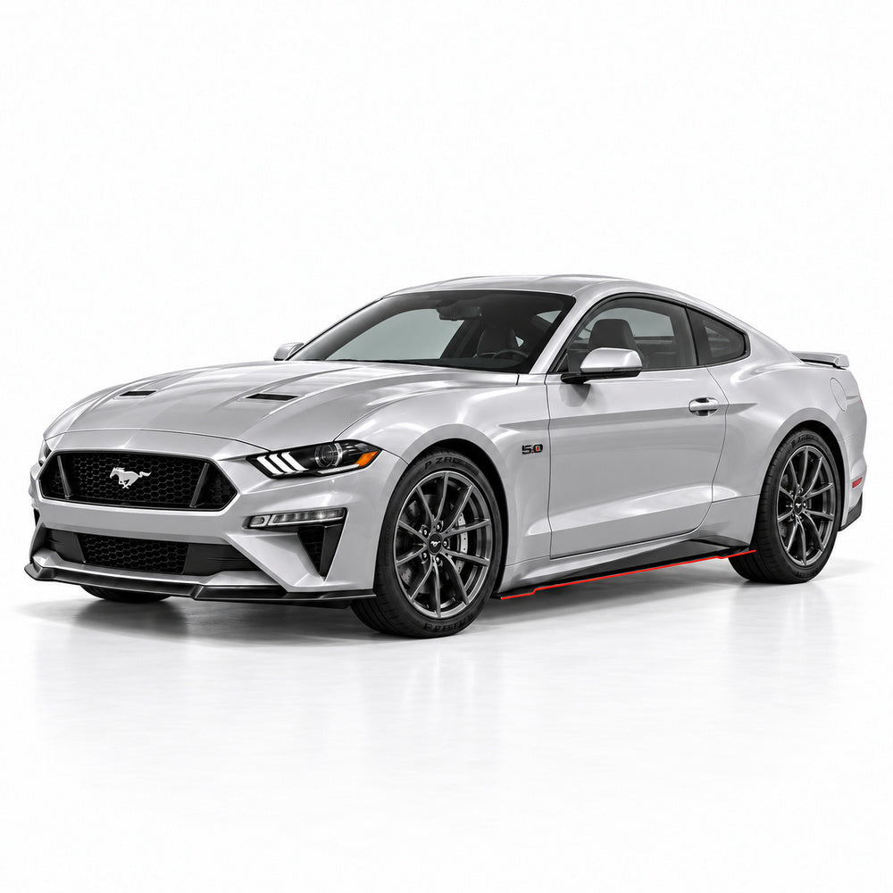 2015-2025 Ford Mustang V7R Side Skirt Splitters - view 2