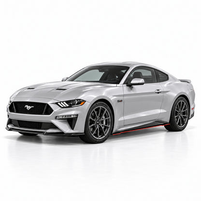 2015-2025 Ford Mustang V7R Side Skirt Splitters - view 2