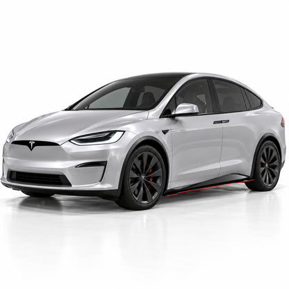 2015-2025 Tesla Model X V7R Side Skirt Splitters - view 2