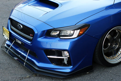 Carbon Fiber Wind Splitter w/ Rods-Subaru WRX/STI 2015-2017 (OEM Lip)