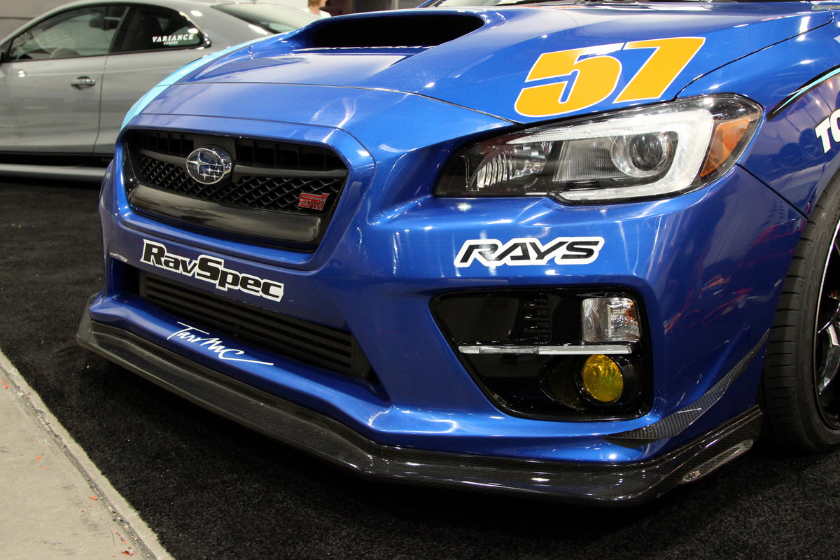Carbon Fiber Front Bumper Canards ( Bottom)- 2015-2017 Subaru WRX STI